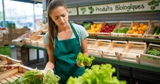 Le bio revient dans les paniers, mais disparaît des champs français