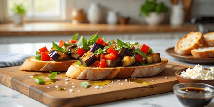 Bruschetta d’aubergines : 6 idées faciles pour un apéro d’été
Toutes nos bruschetta estivale aux légumes de saison