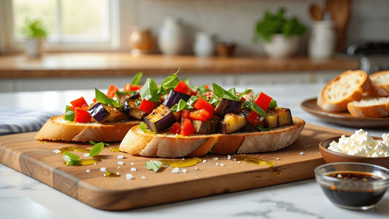 Bruschetta d’aubergines : 6 idées faciles pour un apéro d’été
Toutes nos bruschetta estivale aux légumes de saison