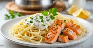 Dans une assiette de pâtes au saumon, cette
petite erreur augmente la facture calorique de 200 Kcal