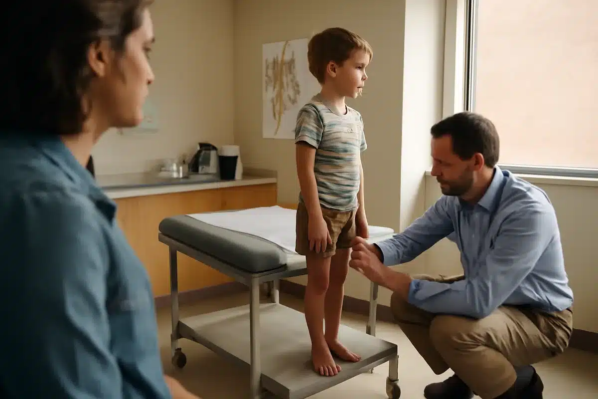 Pourquoi l'apparence des jambes change beaucoup pendant l'enfance — Le squelette des jeunes enfants est en pleine transformation. Les os et les cartilages se modèlent au fur et à mesure de la croissance et de la mise en charge, ce qui