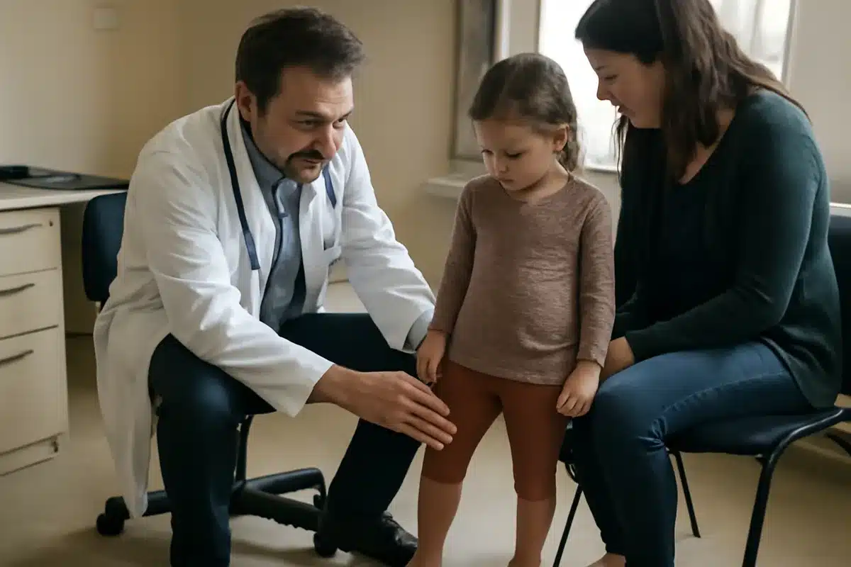 Quand suspecter un trouble métabolique ou génétique comme l'XLH ? — Si les anomalies débutent tôt, persistent malgré la croissance, s'accompagnent de douleurs, d'un retard staturo-pondéral ou d'un déséquilibre biologique (notamment une baisse du phosphate), il convient de penser à des