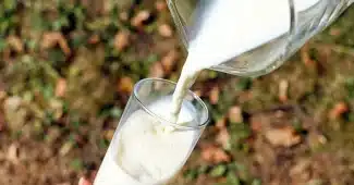 Main pouring un liquide dans un verre doseur en cuisine