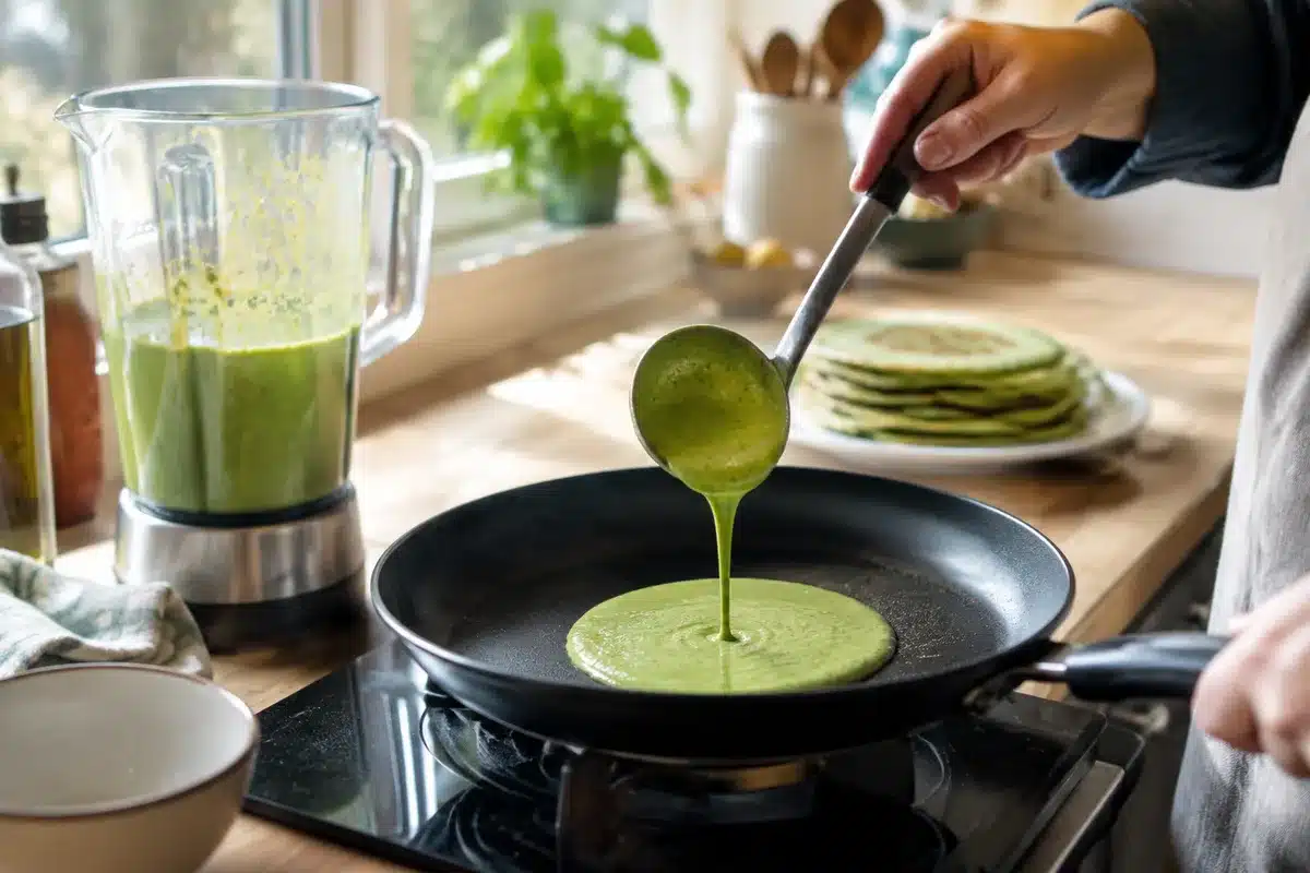 Crêpes vertes riches en protéines : recette rapide par la nutritionniste Anna Serra