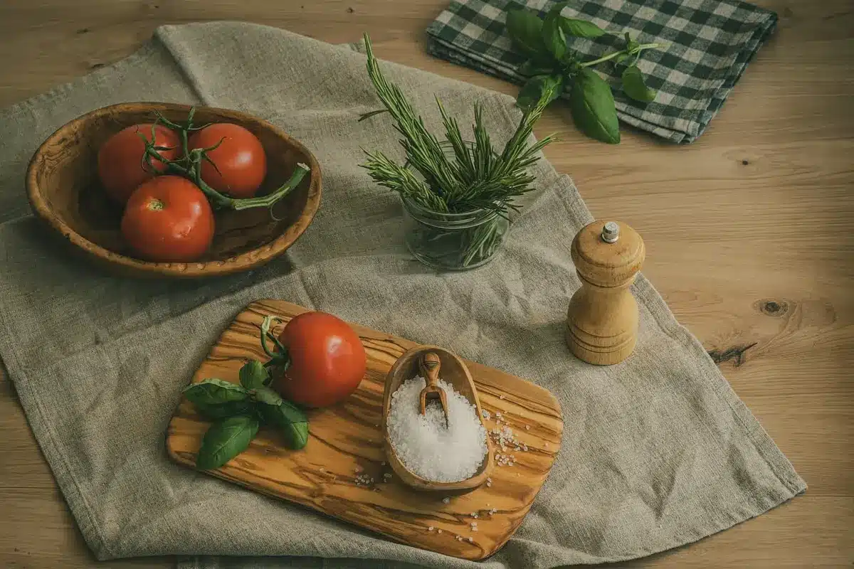 Différentes préparations de riz avec légumes et légumineuses