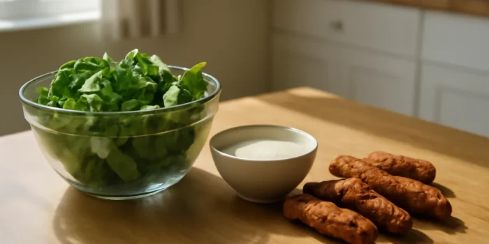 Salade César allégée : recette facile et moins calorique, approuvée sur Marmiton